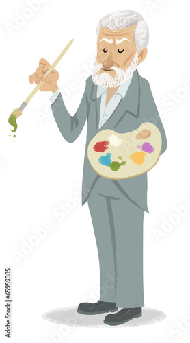 Illustration: pintor artista pintor artista