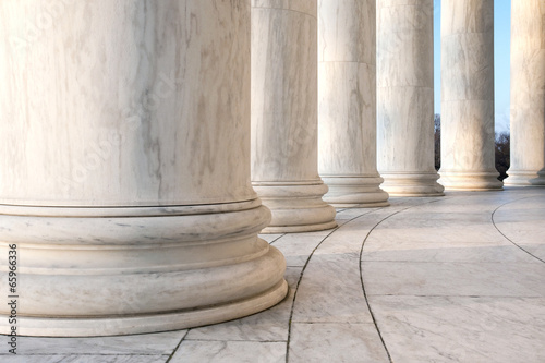 Photo: Base of Ionic Columns at Jefferson Memorial in Washington DC Base of Ionic Columns at Jefferson Memorial in Washington DC