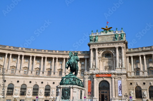 Photo: Hofburg Palace and the statue of Emperor Joseph II Hofburg Palace and the statue of Emperor Joseph II