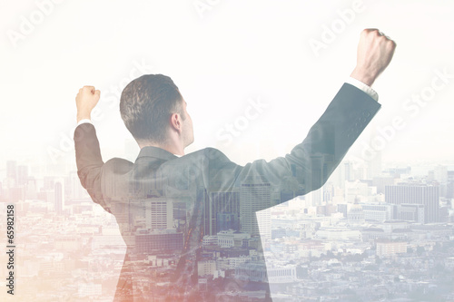 Photo: happy businessman happy businessman
