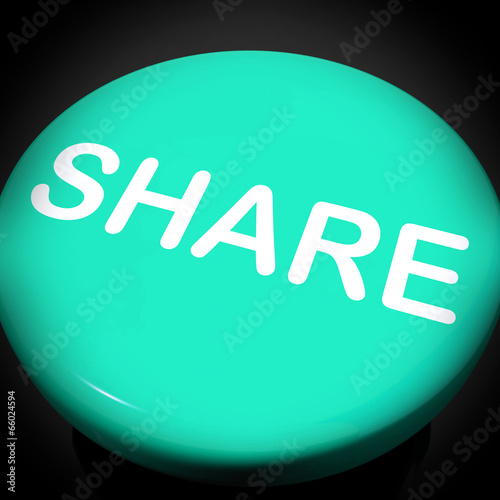Illustration: Share Switch Shows Sharing Webpage Or Picture Online Share Switch Shows Sharing Webpage Or Picture Online