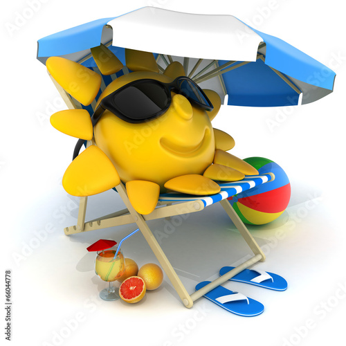 Illustration: Beach bed and tent Beach bed and tent