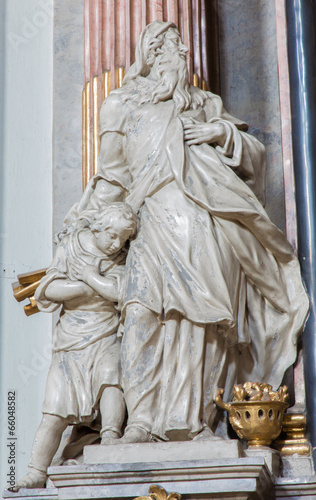 Photo: Vienna - Abraham and Isaac from church Maria Treu Vienna - Abraham and Isaac from church Maria Treu