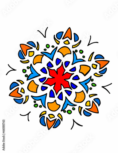 Vector: mandala su sfondo bianco mandala su sfondo bianco