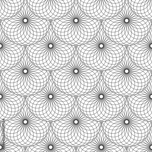 Vector: Seamless texture with circle scales elements. Seamless texture with circle scales elements.