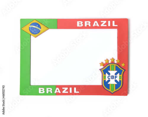 Photo: Brazil style background picture frame Brazil style background picture frame