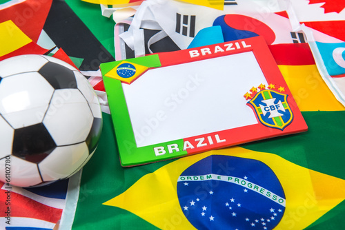 Photo: souvenir of Brazil style background picture frame souvenir of Brazil style background picture frame