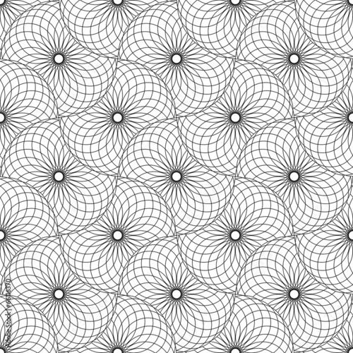 Vector: Seamless op art texture with circle elements. Seamless op art texture with circle elements.