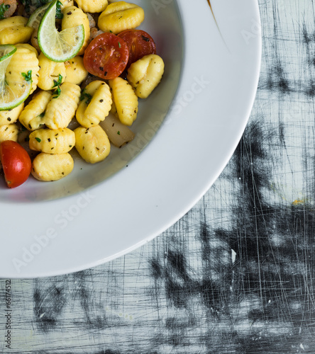 Photo: Gnocchi on a plate Gnocchi on a plate