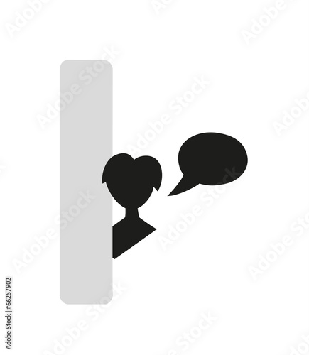 Vector: silhouette speak bubble silhouette speak bubble