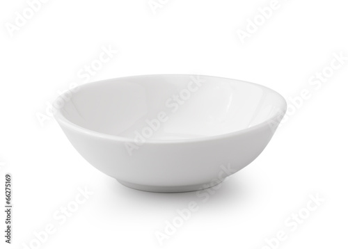 Photo: white bowl isolated on white background white bowl isolated on white background
