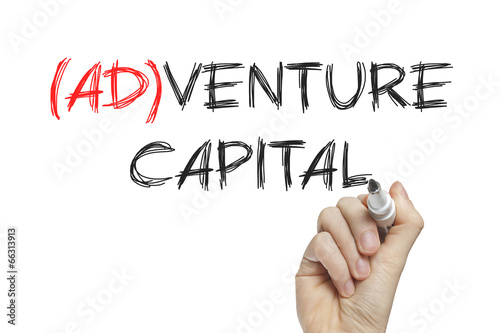 Photo: Hand writing adventure capital Hand writing adventure capital