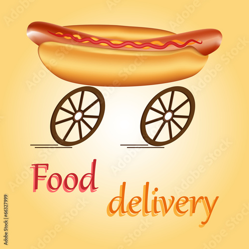 Vector: Fast food delivery Fast food delivery