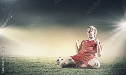 Photo: Football goal Football goal