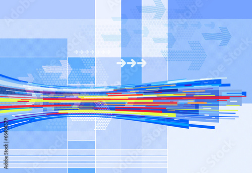 Illustration: abstract blue line graphics abstract blue line graphics