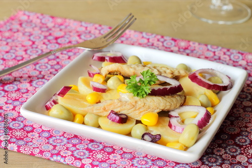 Photo: Potato and mackerel salad Potato and mackerel salad