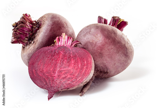 Photo: Fresh beetroot isolated on white Fresh beetroot isolated on white