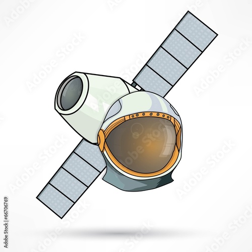 Vector: satellite station astronaut icon satellite station astronaut icon
