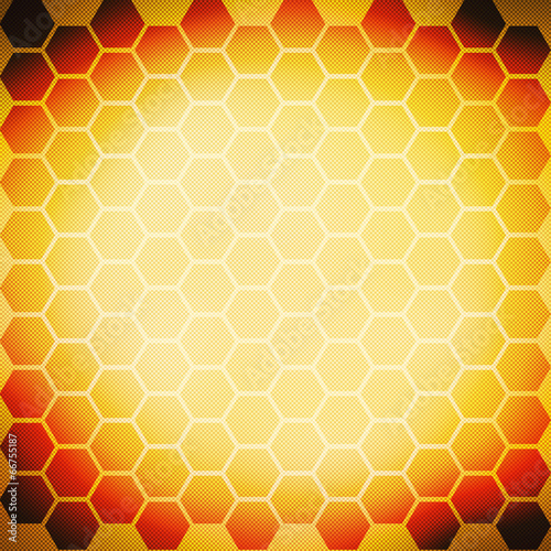 Illustration: abstract honeycomb abstract honeycomb
