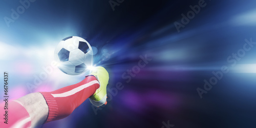 Photo: Football kick Football kick
