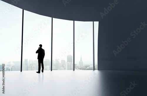 Photo: businessman with phone businessman with phone