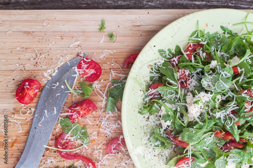 Photo: Fresh salad of arugula Fresh salad of arugula