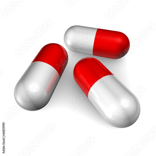Illustration: Pillen en gezondheid Pillen en gezondheid