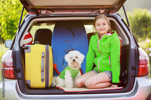 Photo: Summer holiday, Travel - family ready for the travel Summer holiday, Travel - family ready for the travel