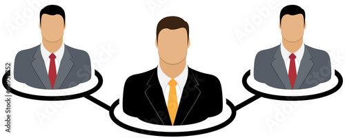 Vector: Corporate hierarchy concept Corporate hierarchy concept