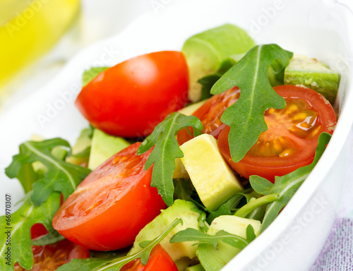 Photo: rugula avocado and tomato salad rugula avocado and tomato salad