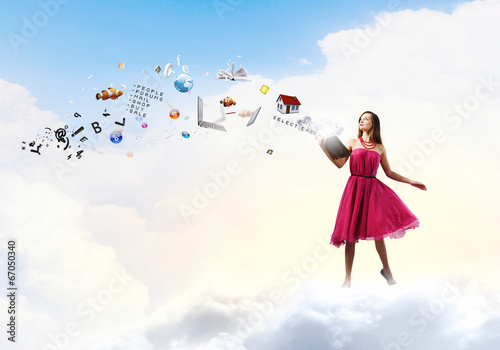 Photo: Woman with book Woman with book