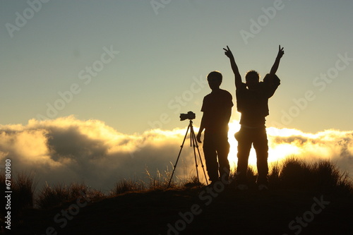 Instant Collection: Mt Pulag junior summit sunset. Mt Pulag junior summit sunset.
