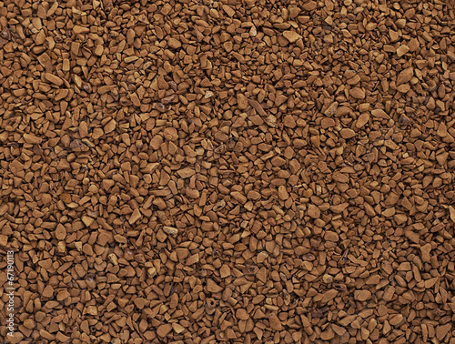 Photo: Instant coffee granules background Instant coffee granules background