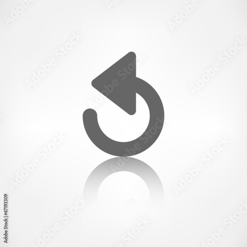 Vector: Undo icon, back arrow symbol Undo icon, back arrow symbol