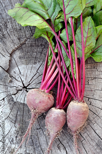 Photo: Beetroot. Fresh Organic Beets From Garden. Beetroot. Fresh Organic Beets From Garden.