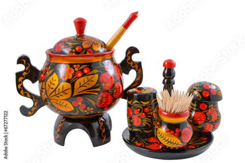 Photo: Salt shaker, pepper shaker, toothpicks and sugar bowl Salt shaker, pepper shaker, toothpicks and sugar bowl
