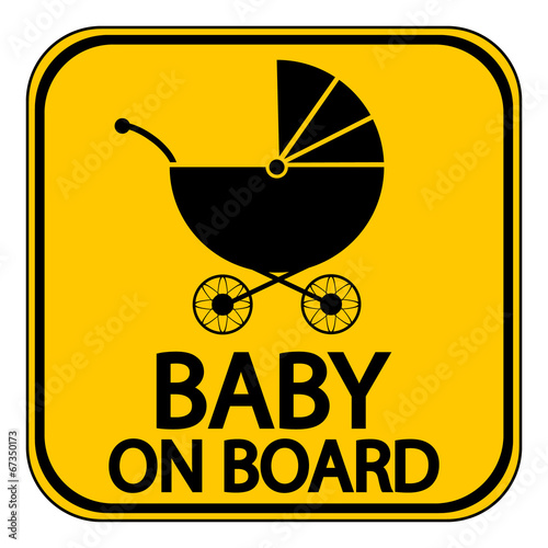 Vector: Baby on board sign Baby on board sign
