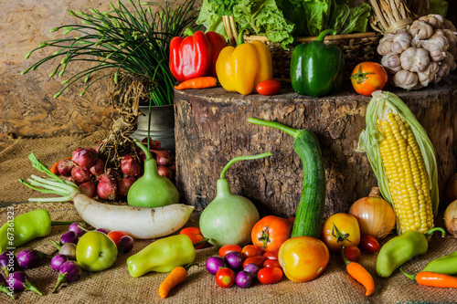 Photo: still life Vegetables, Herbs and Fruit. still life Vegetables, Herbs and Fruit.