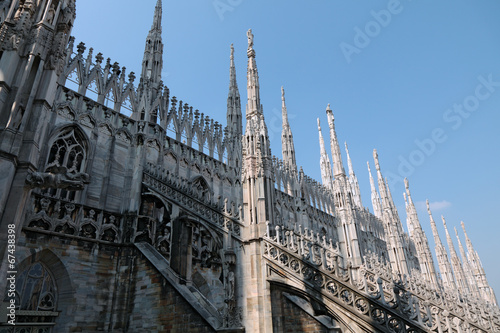 Photo: Detail of the Milan cathedral Detail of the Milan cathedral