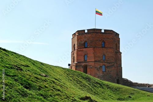 Photo: Gediminas castle in Vilnius city. Lithuania Gediminas castle in Vilnius city. Lithuania
