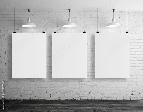 Photo: three blank frame three blank frame