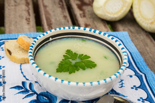 Photo: Fennel cream soup in the plate Fennel cream soup in the plate