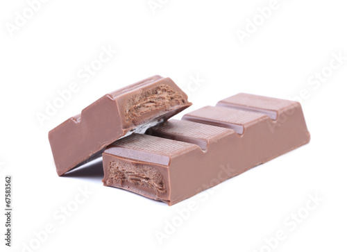 Photo: Bar of chocolate. Bar of chocolate.