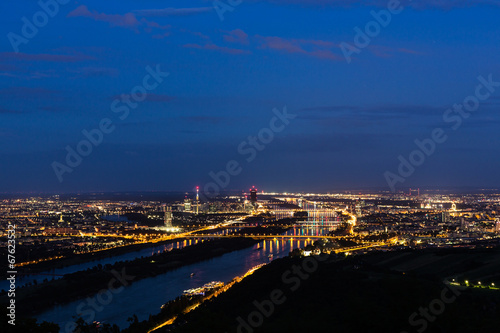 Photo: Wien, Panorama in der Nacht Wien, Panorama in der Nacht