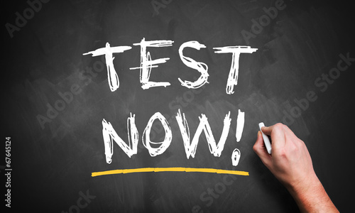 Photo: Test now! Test now!