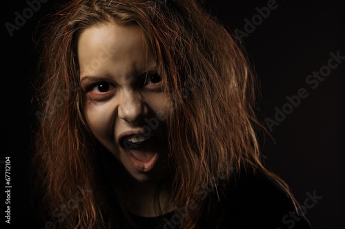 Photo: Shouting teen girl Shouting teen girl