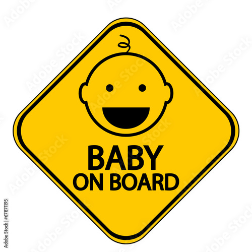 Vector: Baby on board sign Baby on board sign