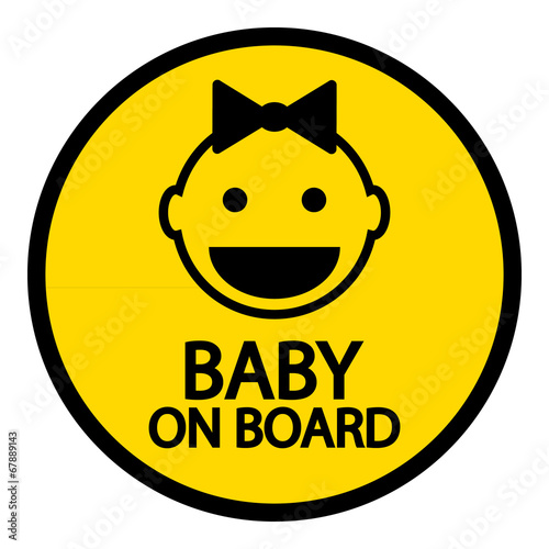 Vector: Baby on board sign Baby on board sign
