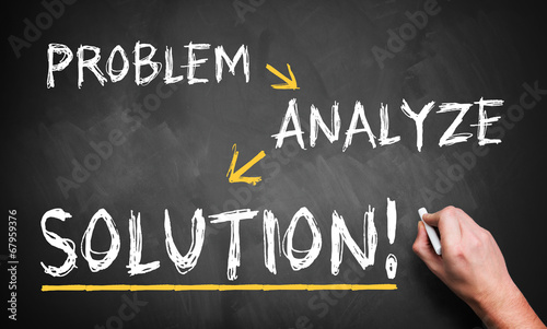Photo: problem, analyze, solution problem, analyze, solution