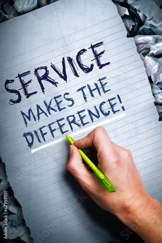 Photo: Service makes the difference Service makes the difference